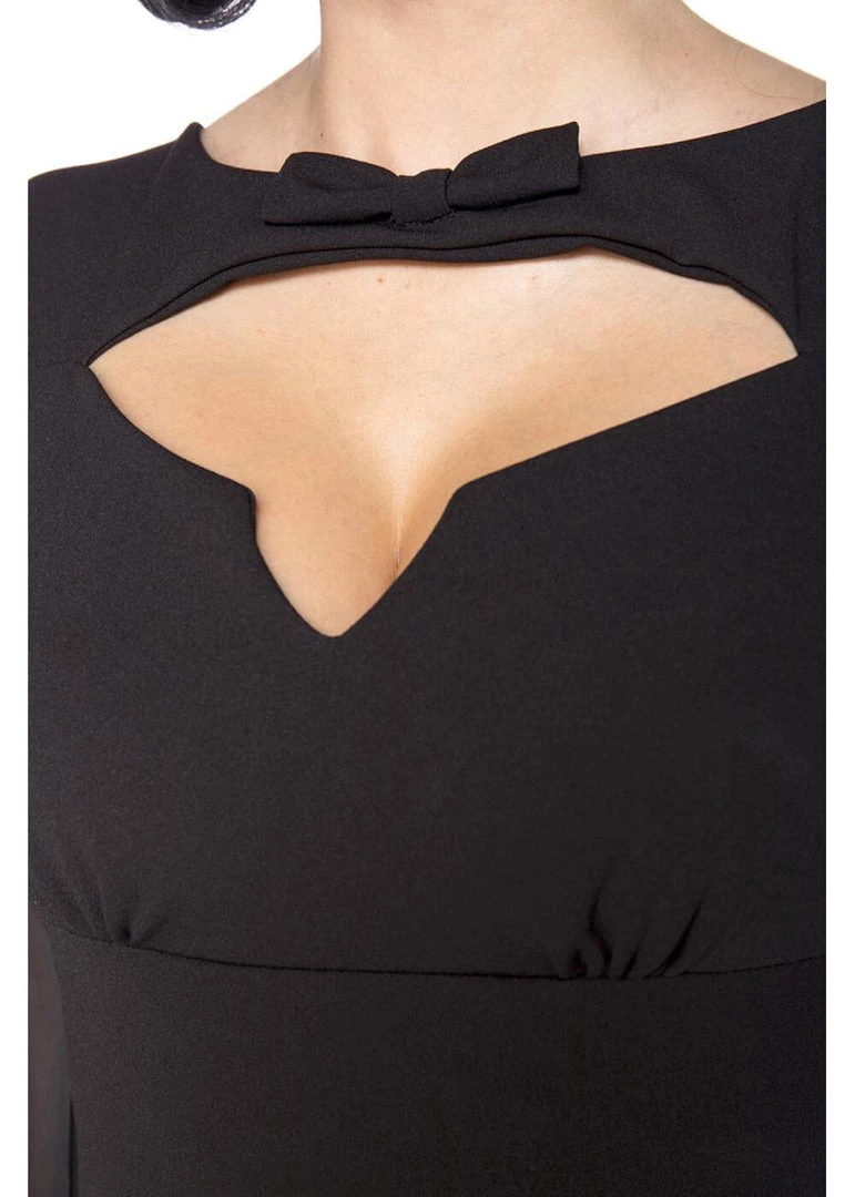 Belsira Jean 50's Pencil Dress Black New In