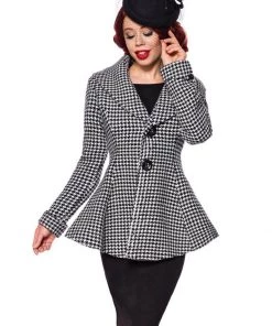 Belsira Edie 40's Blazer Jacket Black White New In