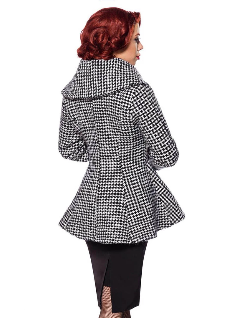 Belsira Edie 40's Blazer Jacket Black White New In