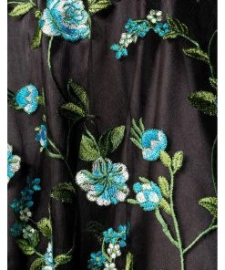 New In Belsira Lauren 50's Swing Dress Black Blue