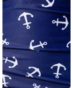 Belsira Summer Anchor High Bikini Briefs Blue New In