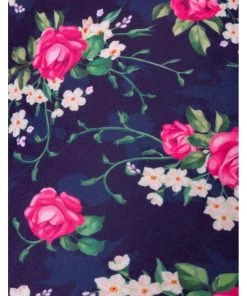 Belsira Vintage Flowers Bikini Bottom Blue New In