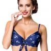 Belsira Summer Anchor Bikini Top Blue