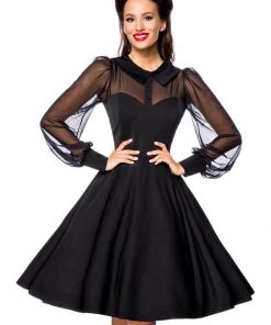 Belsira Fiona 50's Swing Dress Black