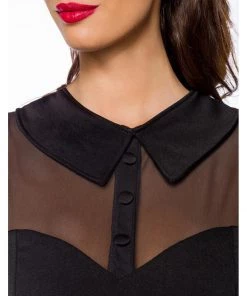 Belsira Fiona 50's Swing Dress Black