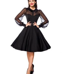 Belsira Fiona 50's Swing Dress Black