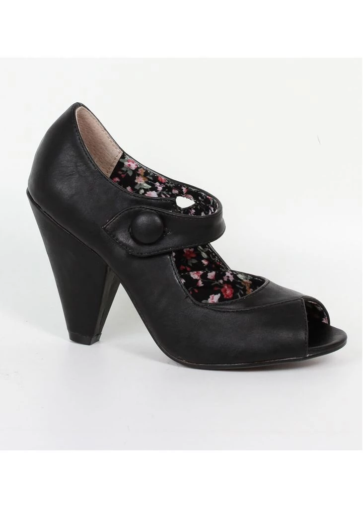 Bettie Page Shelly 40's Pumps Black