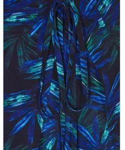 Bright & Beautiful Marla Painted Palm 70's Trousers Multi