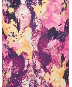 Bright & Beautiful Opal Marble Galaxy 70's Pencil Skirt Multi New In