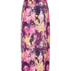 Bright & Beautiful Opal Marble Galaxy 70's Pencil Skirt Multi New In