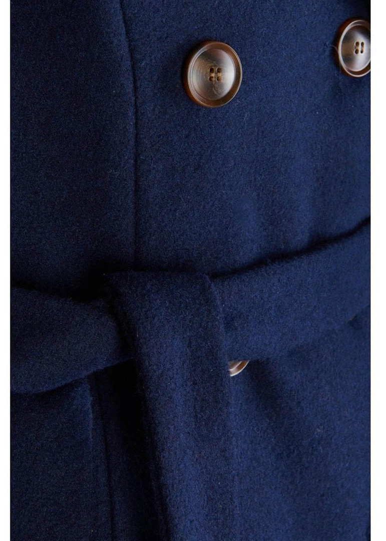 Bright & Beautiful Caron 70's Coat Navy New In