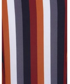 Bright & Beautiful Andy Autumn Striped 70's Dress Multi New In