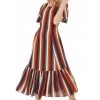 Bright & Beautiful Andy Autumn Striped 70's Dress Multi New In