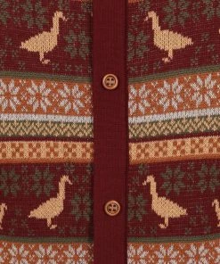 Bright & Beautiful Bella Duck Fair Isle 60's Jumper Brown