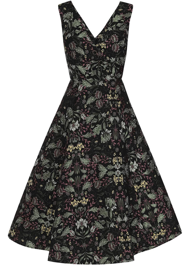 New In Bright & Beautiful Melissa Nature Nouveau 50's Swing Dress Multi