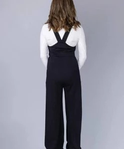 New In Bright & Beautiful Emma Daisy Dreamer 60's Dungarees Black