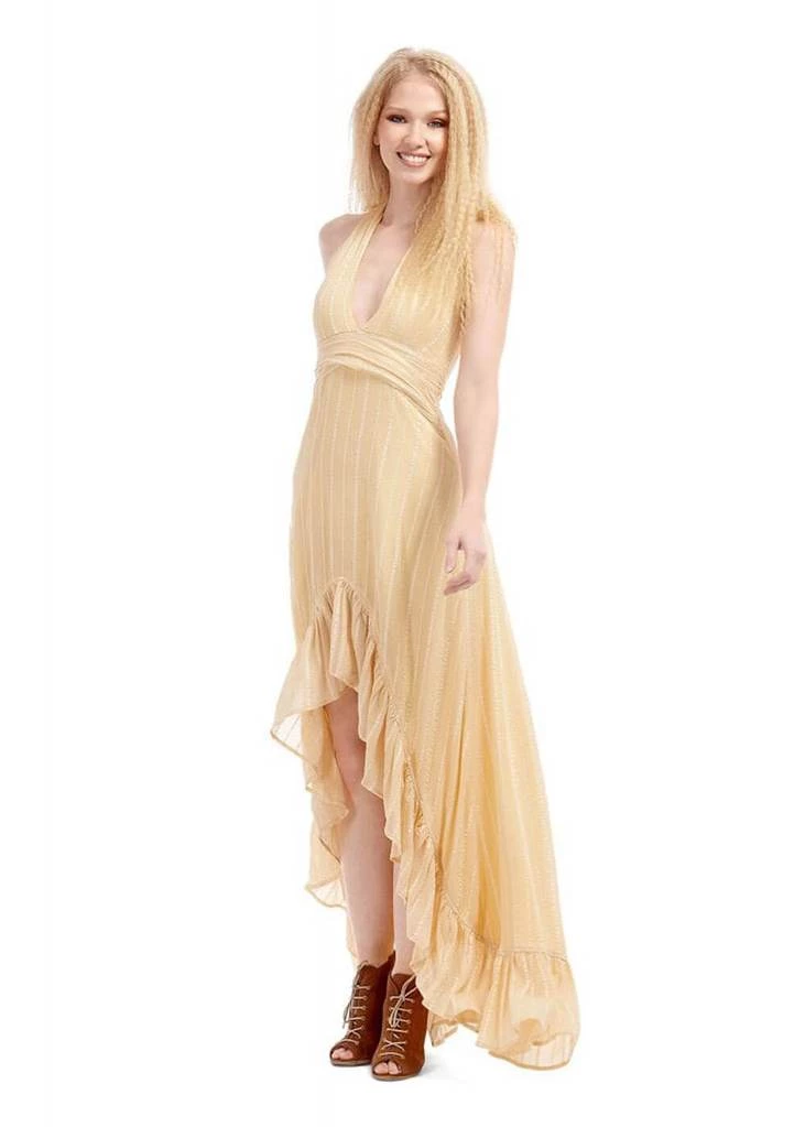 Bright & Beautiful Bella 70's Maxi Dress Yellow New In