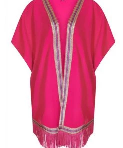 Bright & Beautiful Kady 70's Kimono Pink Colour