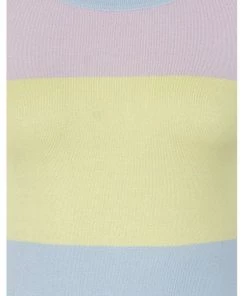 Bright & Beautiful Sydney Striped 70's Jumper Pastel Colours