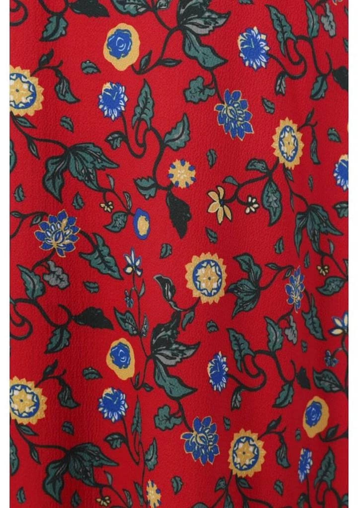 Bright & Beautiful AliĀ Tropical Floral 70's Dress Red