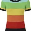 New In Bright & Beautiful Sydney Rainbow 70's Jumper In Multi