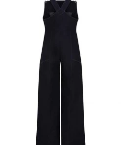 Bright & Beautiful Emma Rainbow Dreamer 60's Dungarees Denim Blue New In