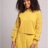 Bright & Beautiful Tessa Floral 70's Jumper Yellow