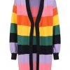 New In Bright & Beautiful Charlotte 70's Rainbow Cardigan In Multi