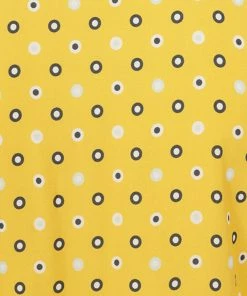 Bright & Beautiful Penny Polka Meadow 70's Blouse Yellow