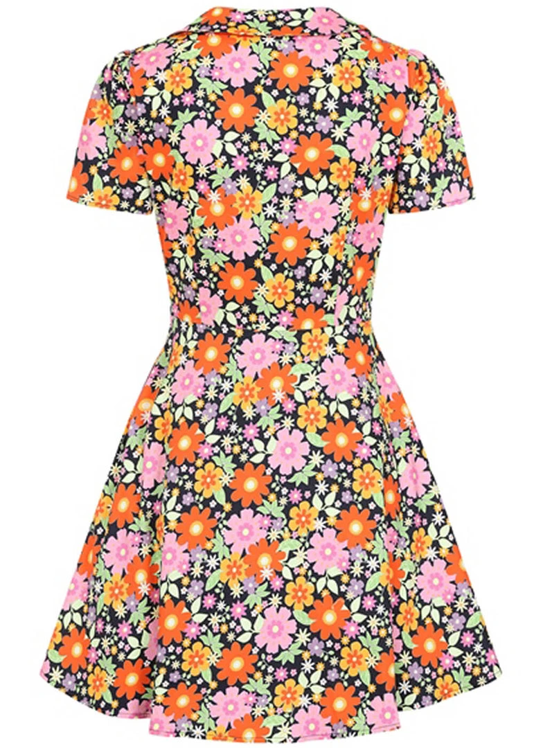 Bright & Beautiful Jemma Paradise Bloom 60's Dress Multi