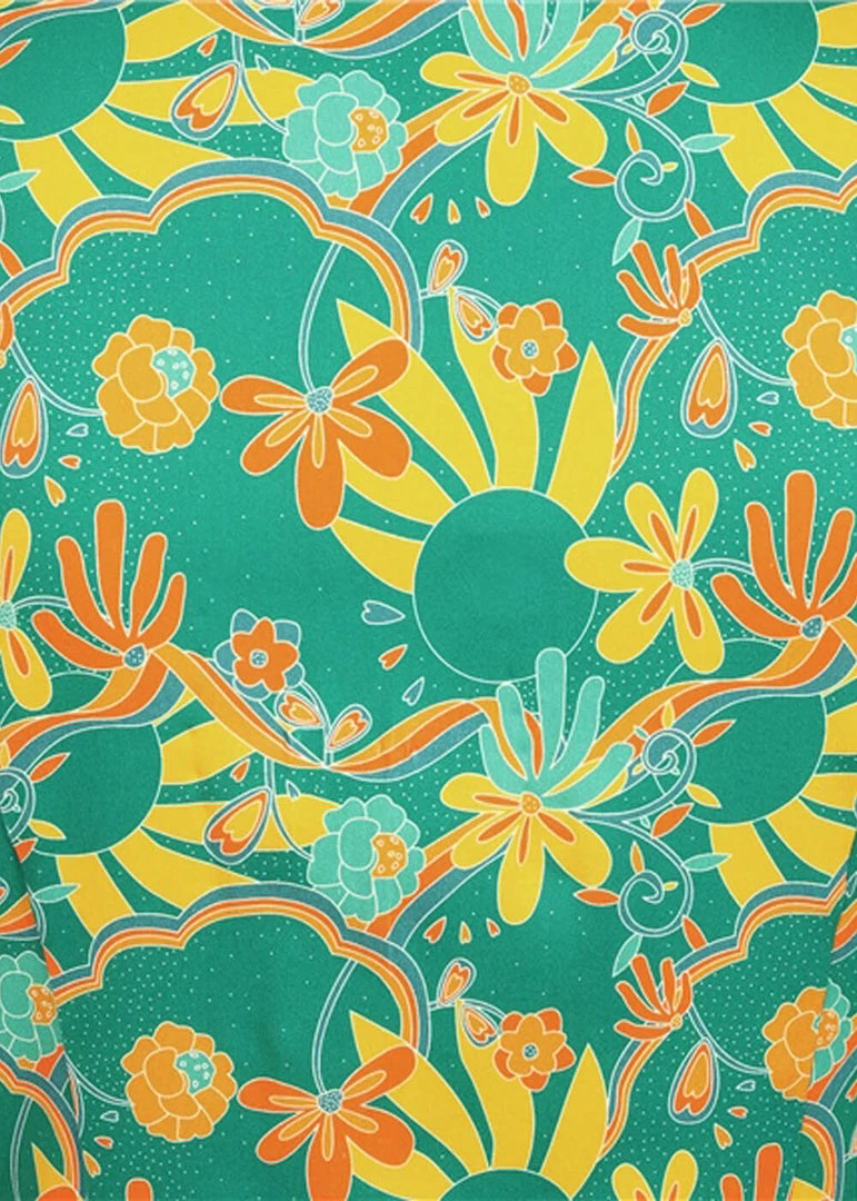 Bright & Beautiful Gracen Holiday Trip 70's Dress Multi New In