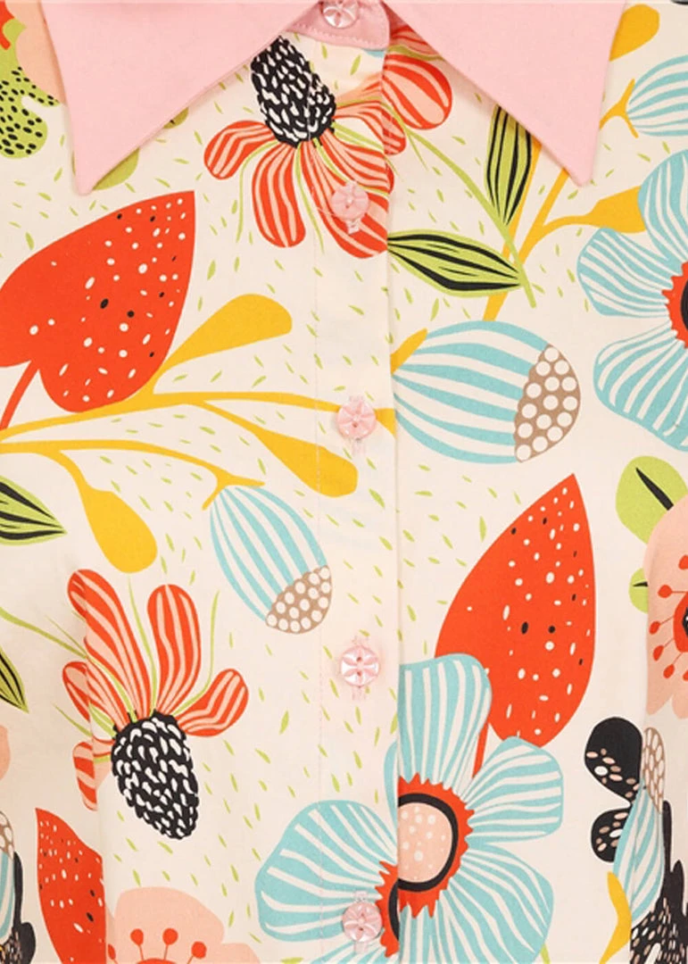 New In Bright & Beautiful Annabell Songbird Floral 60's Dress Multi