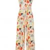 New In Bright & Beautiful Maggie Songbird 70's Jumpsuit In Multi