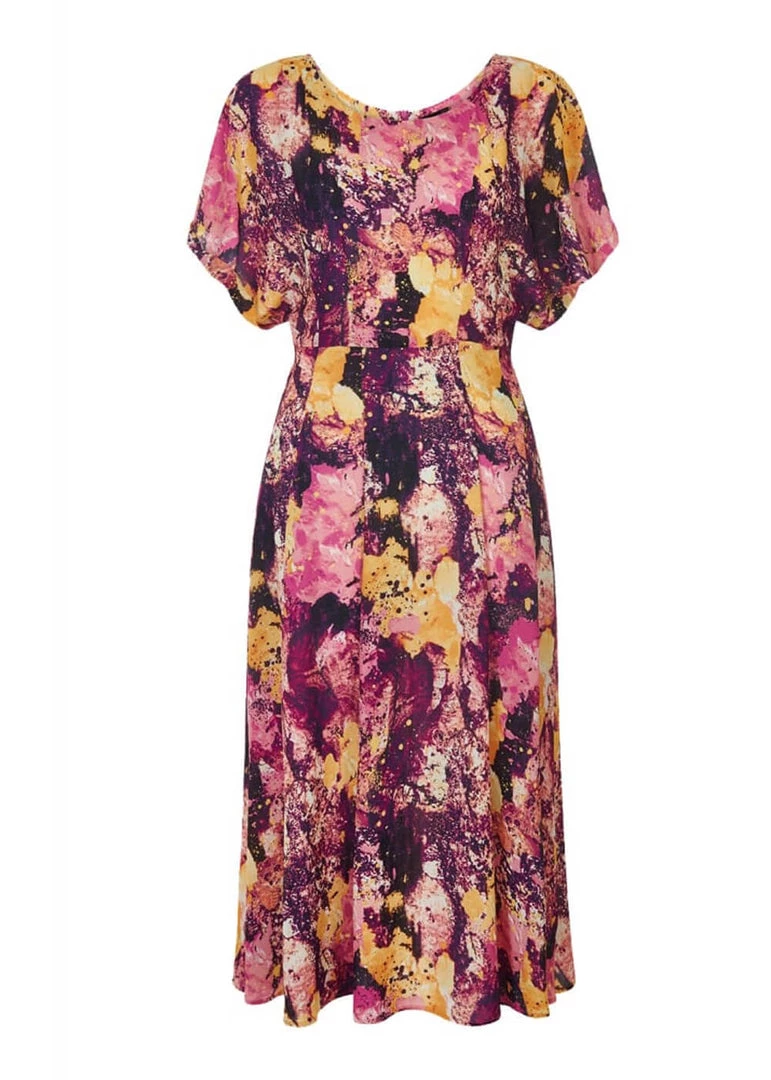 Bright & Beautiful Jenny Marble Galaxy 60's Dress