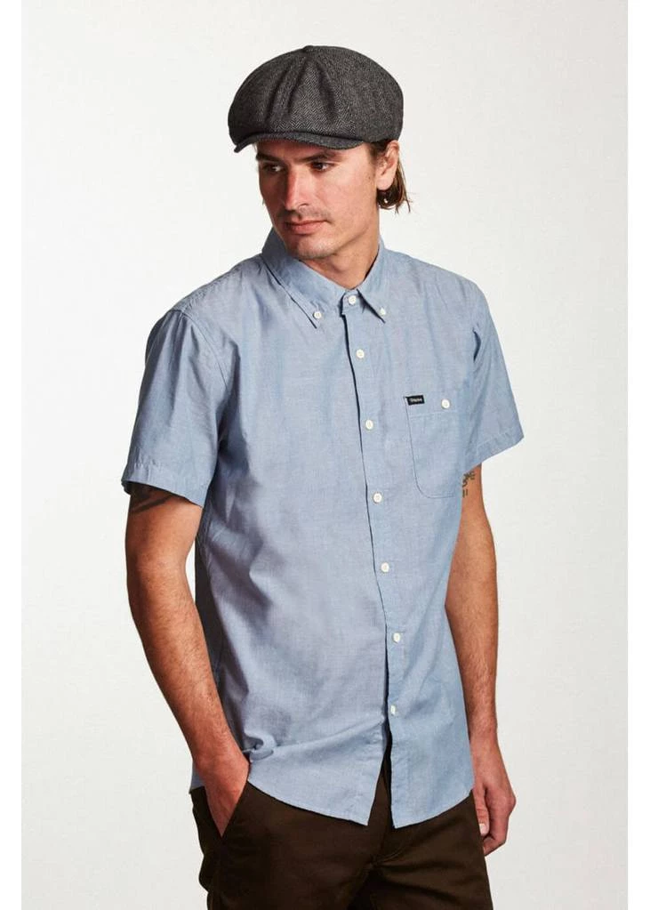 Brixton Brood Snap Cap Grey Black New In