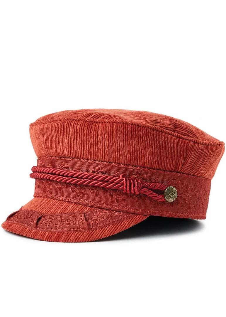 New In Brixton Albany Cap Red Clay
