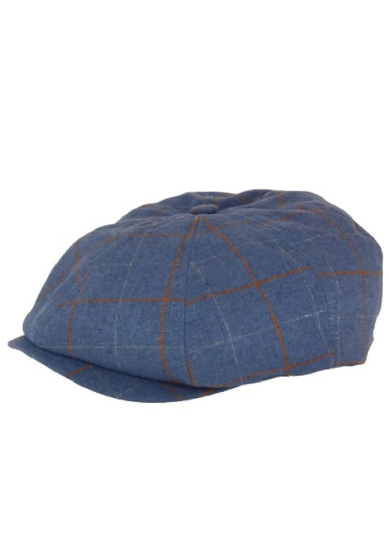 Brixton Brood Lion Plaid Snap Cap Slate Blue