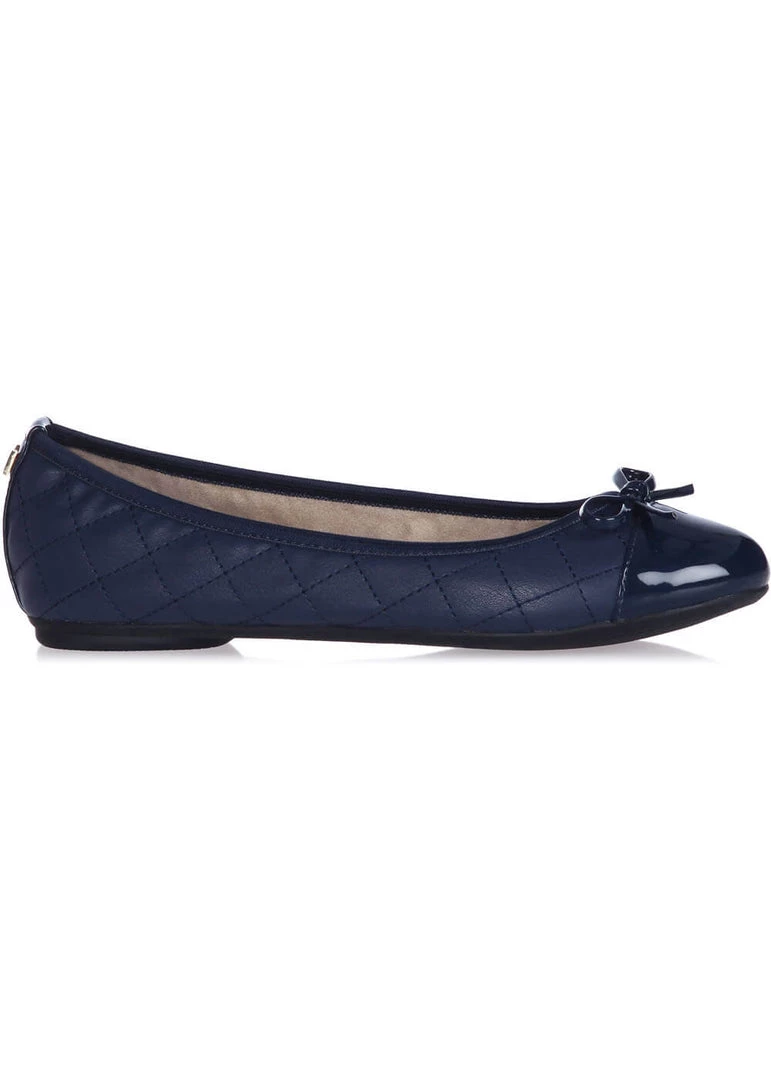 Butterfly Twist Olivia Foldable Flats Navy