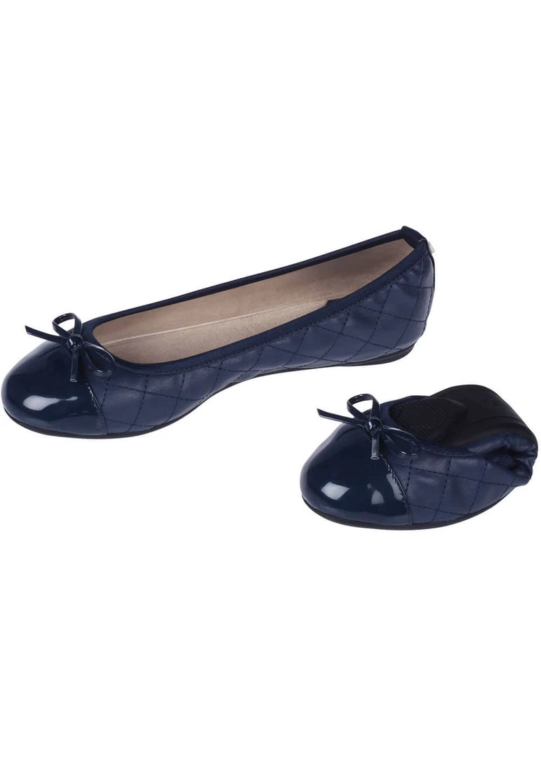 Butterfly Twist Olivia Foldable Flats Navy