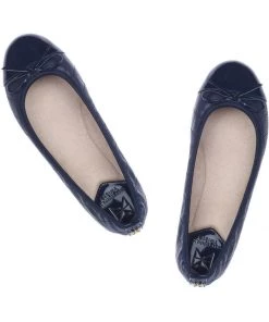 Butterfly Twist Olivia Foldable Flats Navy