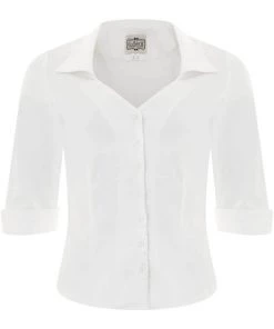 Collectif Mona 50's Shirt White
