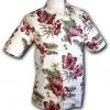 Chenaski Mens Jungle Flowers 50's Shirt Cream