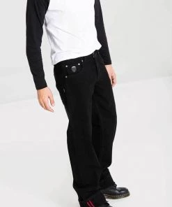 Chet Rock Mens Loose Larry Jeans Black