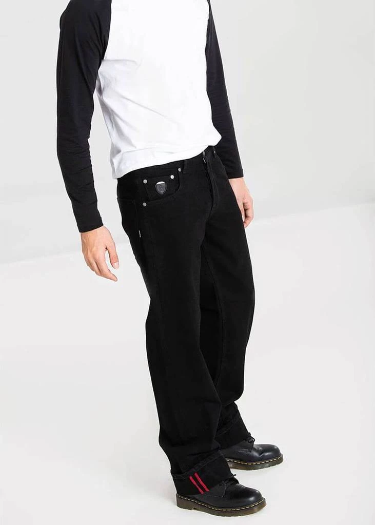 Chet Rock Mens Loose Larry Jeans Black