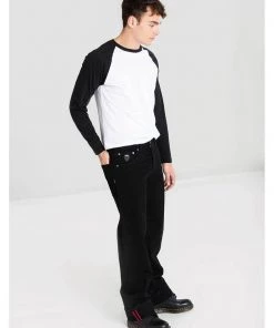 Chet Rock Mens Loose Larry Jeans Black