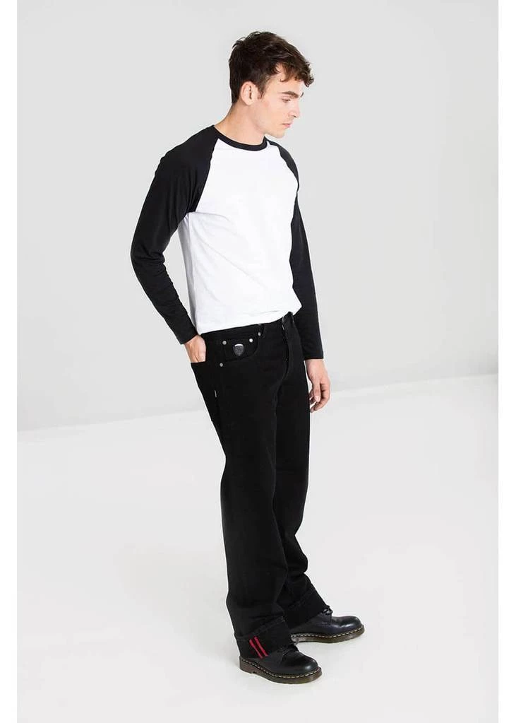 Chet Rock Mens Loose Larry Jeans Black