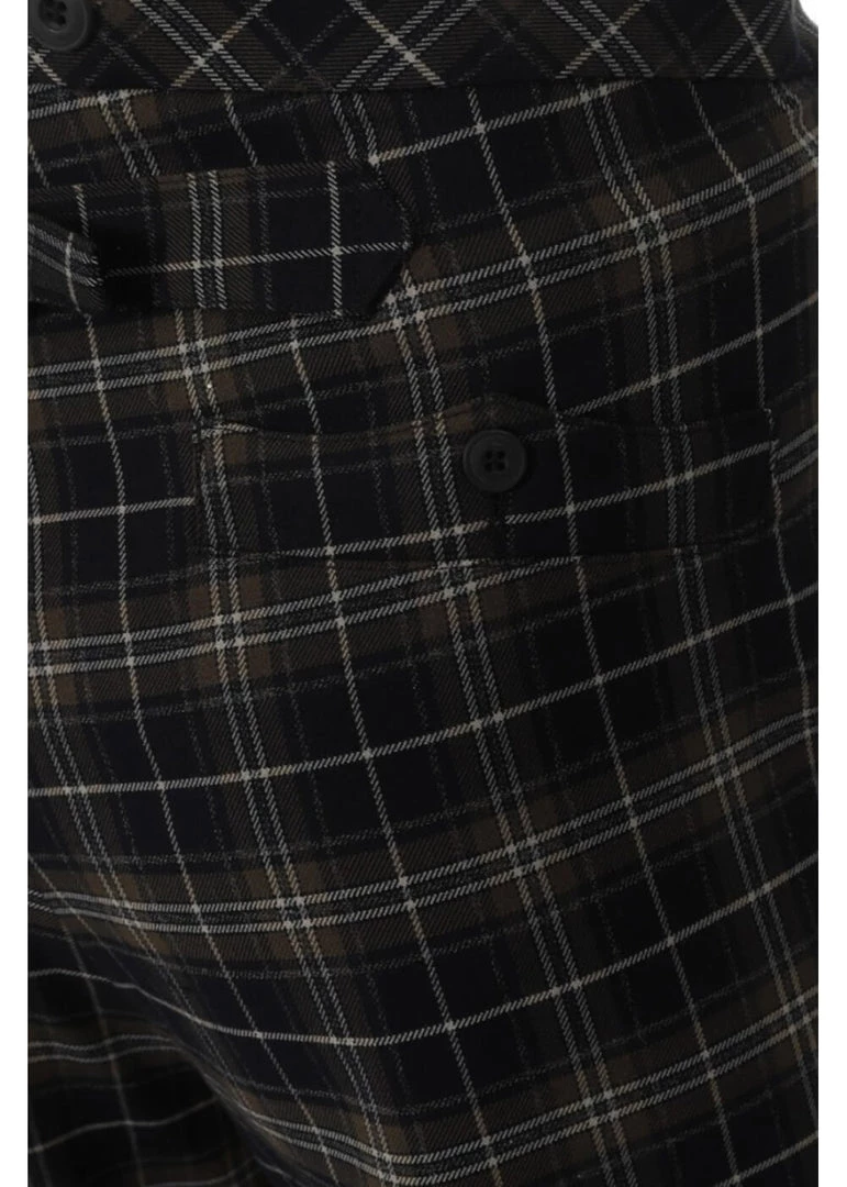 New In Chet Rock Mens Chuck Tartan Trousers Green