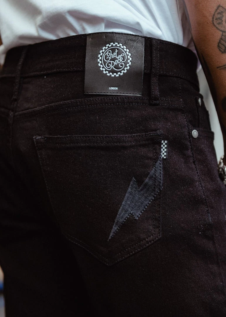 Chet Rock Mens Rockstar Jeans Black New In