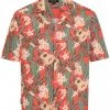 Chet Rock Mens Ukulele 50's Shirt Orange