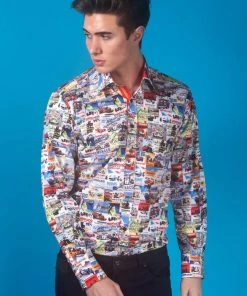 Claudio Lugli Mens Monaco Grand Prix Shirt Multi